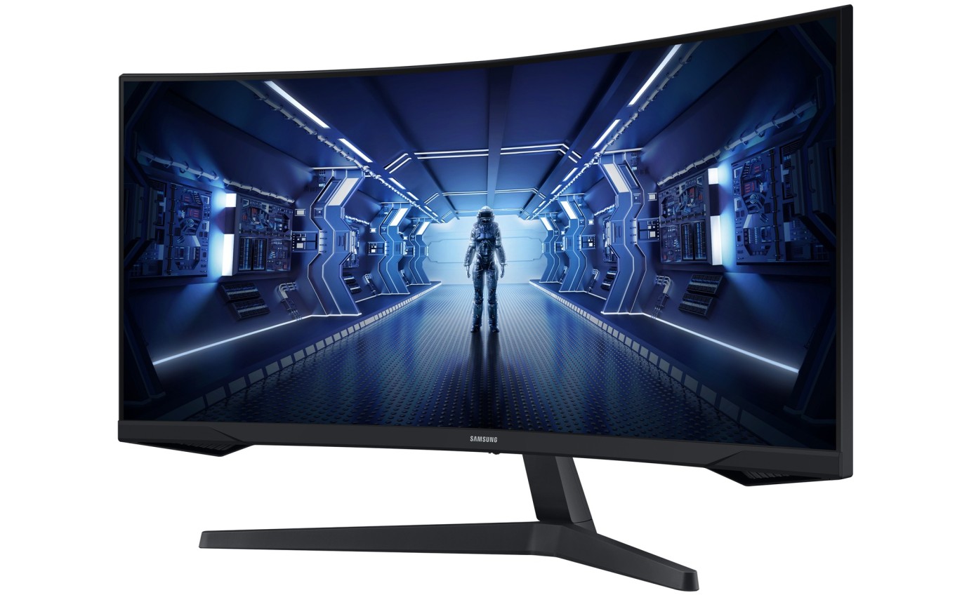 Samsung 34 inch Odyssey G55T Curved WQHD 165Hz Gaming Monitor LC34G55TWDEXXY