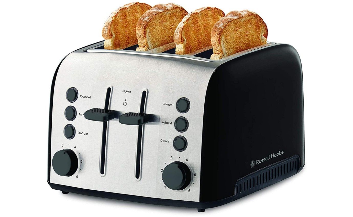 Russell Hobbs Brooklyn 4 Slice Toaster (Black) RHT94BLK