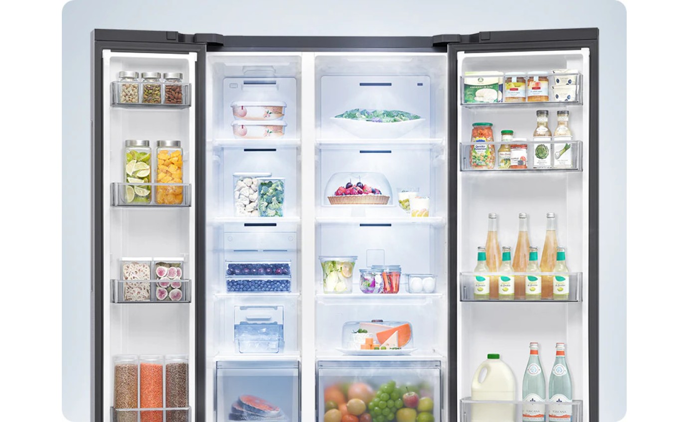 Samsung 655L Smart Side By Side Fridge (Silver) SRS6100S