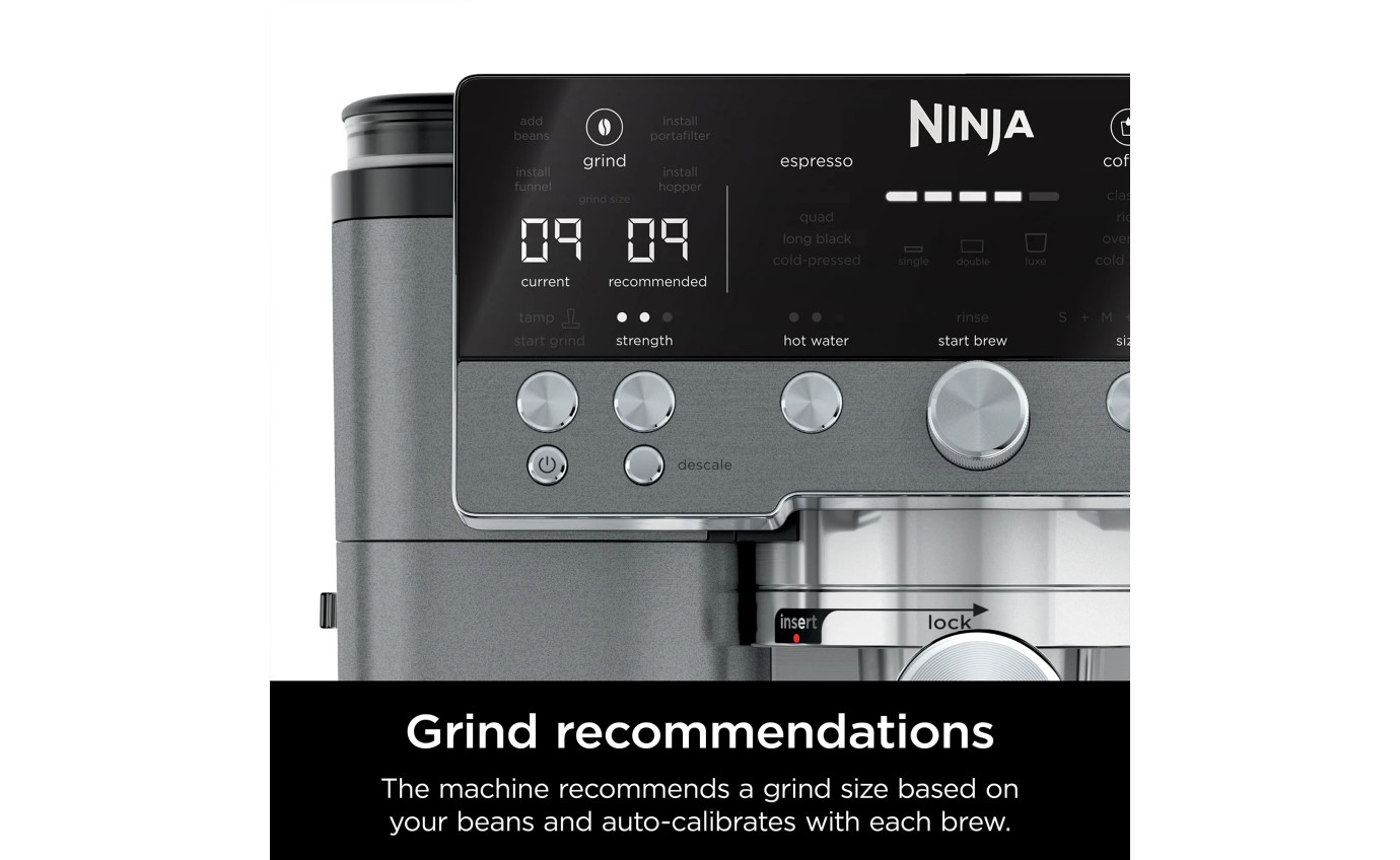Ninja Luxe Caf&eacute; Premier Espresso Machine (Gunmetal) ES601GM