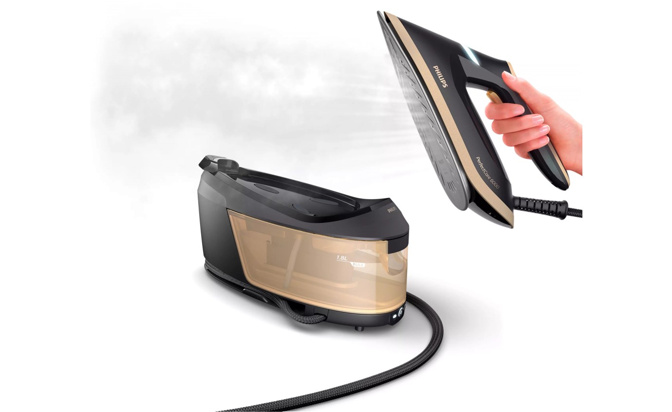 Philips PerfectCare 6000 Series Steam Generator Iron (Black/Gold) PSG606480