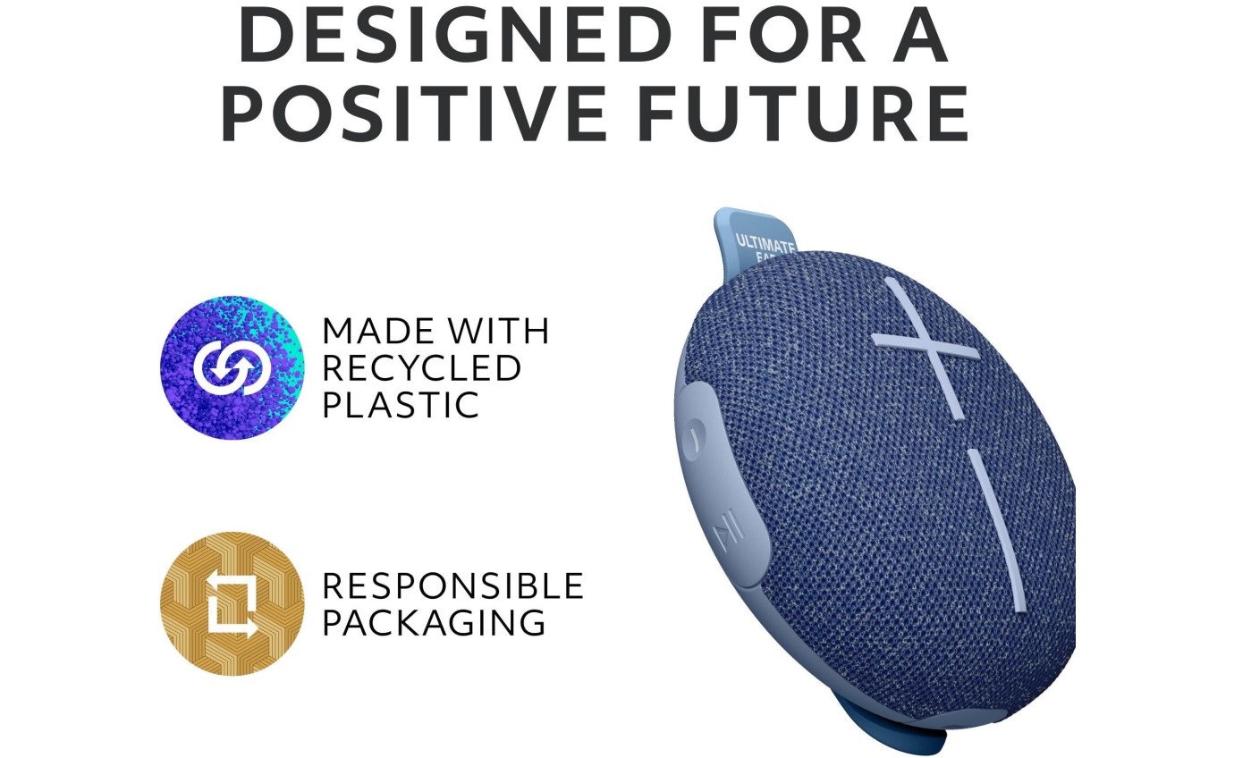 Ultimate Ears MINIROLL Portable Bluetooth Speaker (Majestic Blue) 984002023