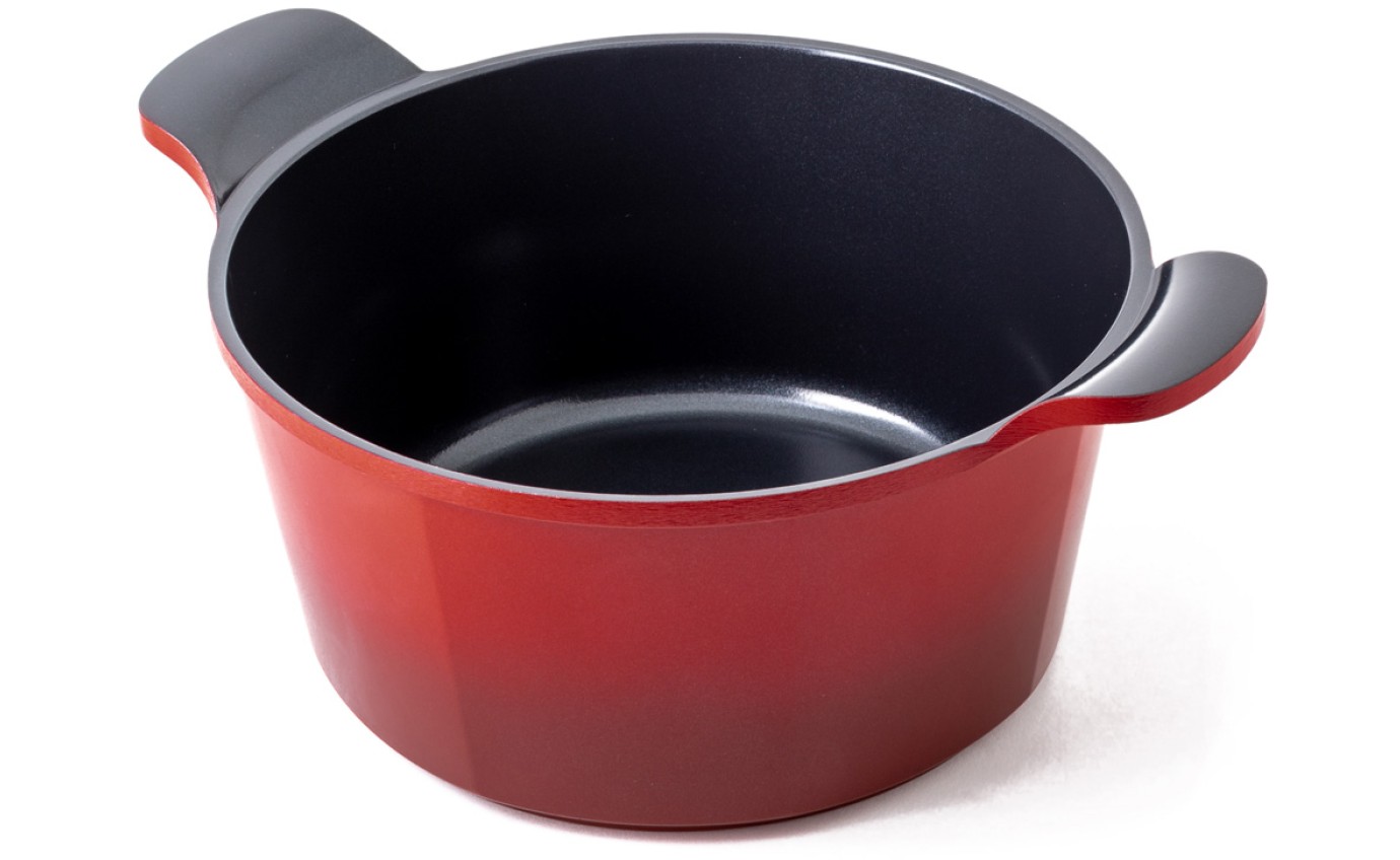 Neoflam 24cm Venn Casserole Induction Red CVC24R