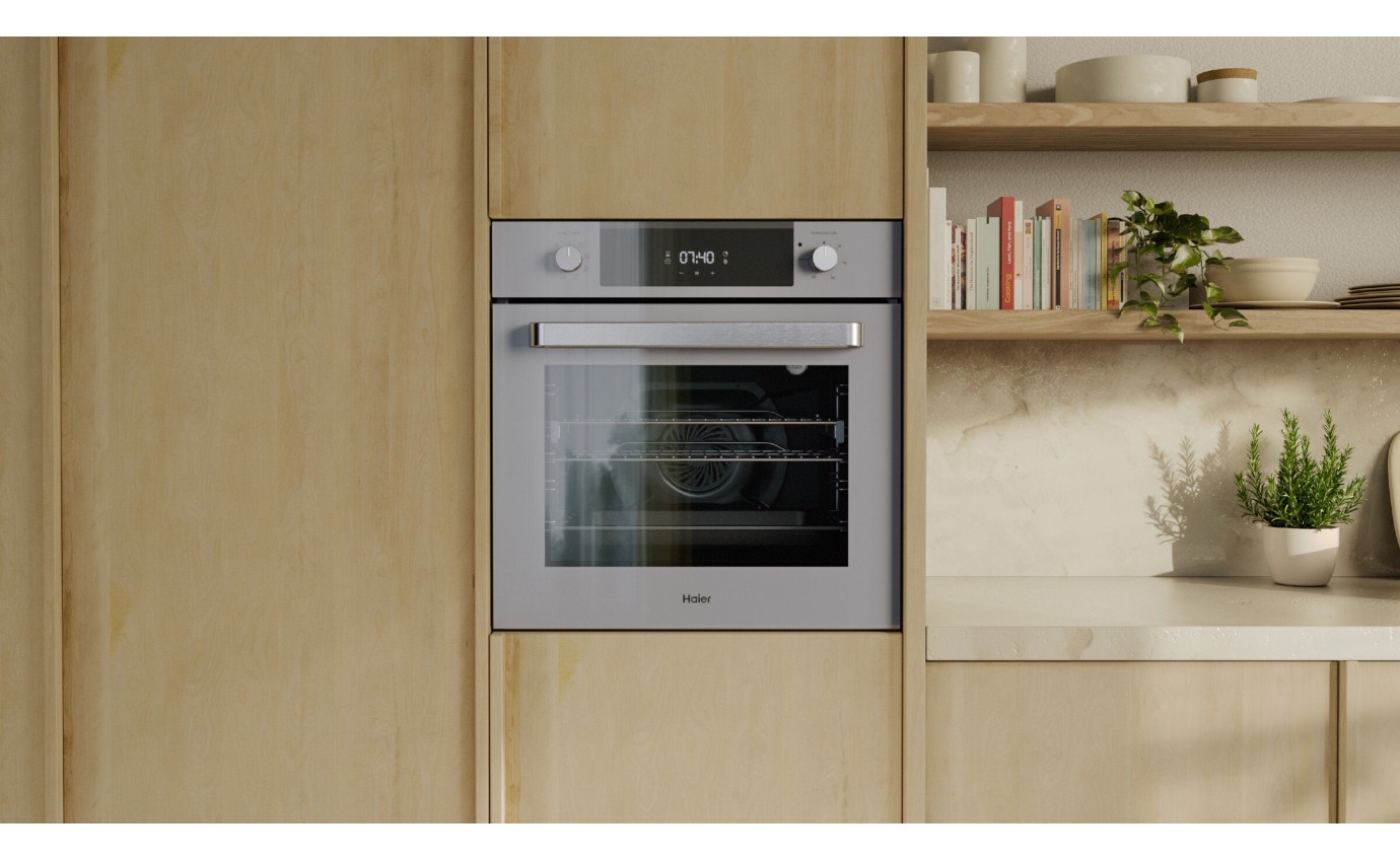 Haier 60cm 500 Series Built in Oven 7 Function, Air Fry, Steam Assist HWO60S7EG5