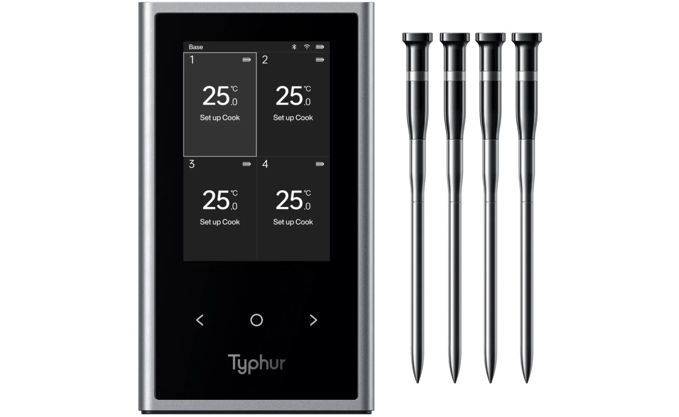 Typhur Sync Quad Wireless 4 Probe Meat Thermometer WT08