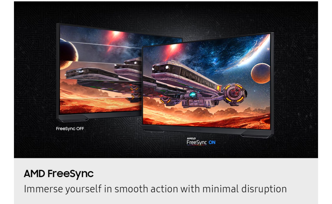 Samsung 27 inch Odyssey G5 QHD 180Hz Gaming Monitor LS27FG510EEXXY