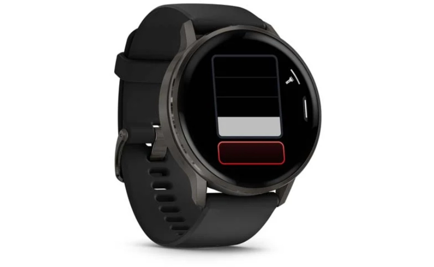 Garmin Venu&reg; 4 Smartwatch 45mm (Slate/Black Silicone Band) 0100301400