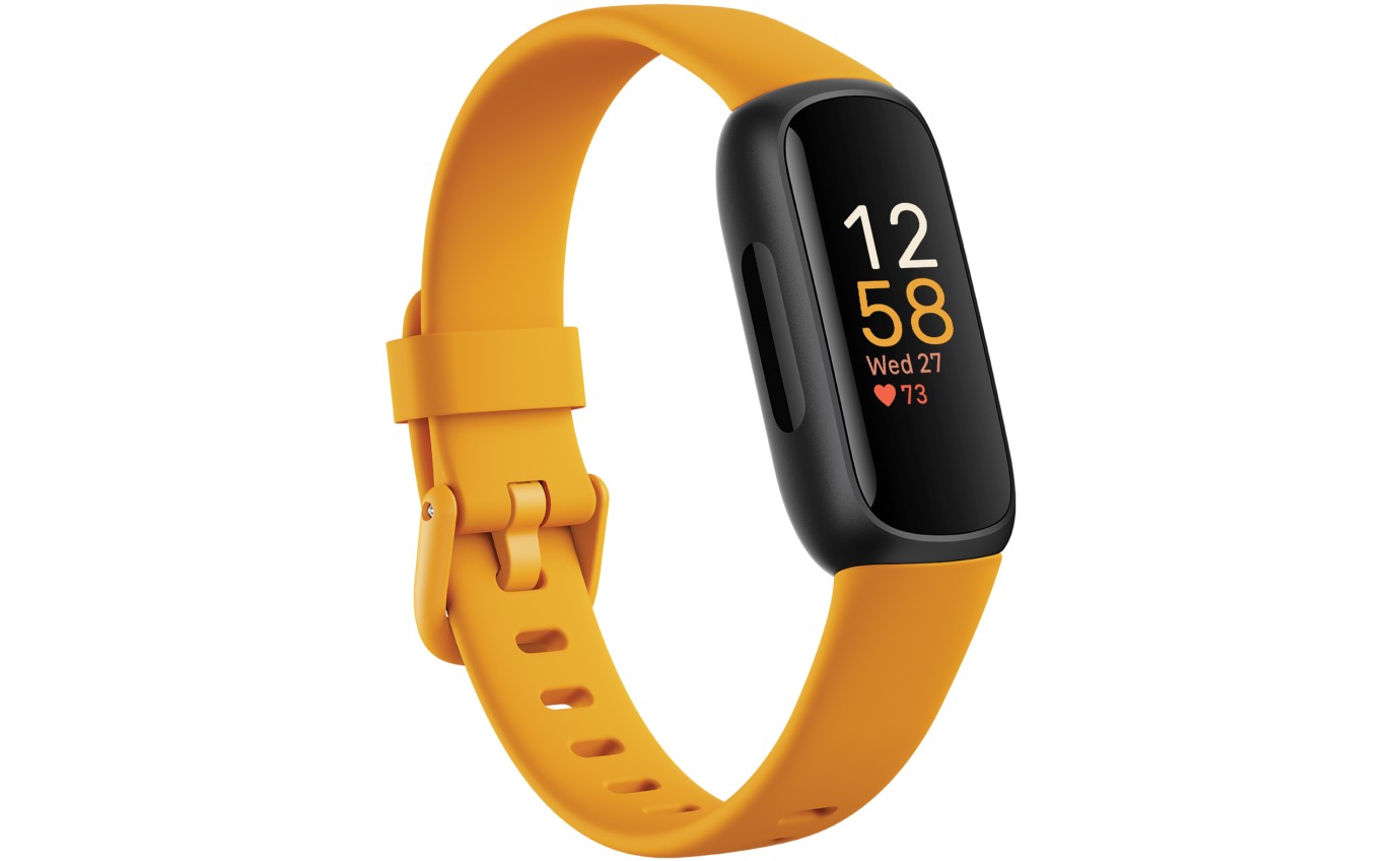 Fitbit Inspire 3 Smartwatch (Morning Glow/Black) FB424BKYWFRCJK