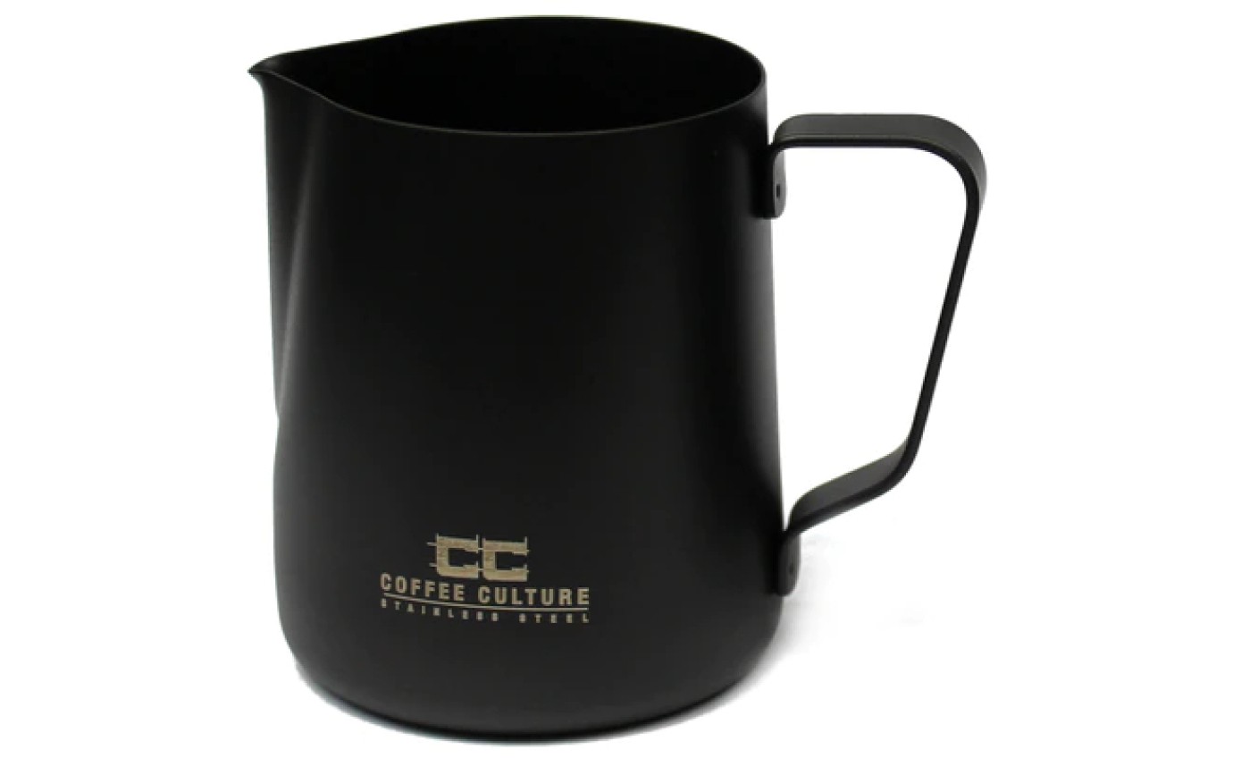 Coffee Culture 350ml Stainless Steel Milk Frothing Jug (Matte Black) CCBK350