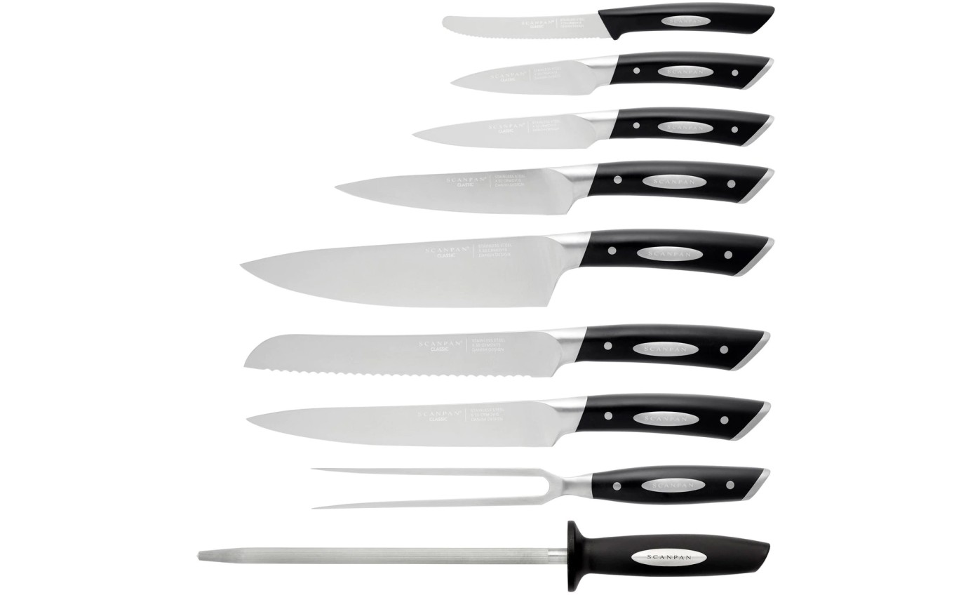 Scanpan Classic 15 Piece Kitchen Knife Block Set 18089