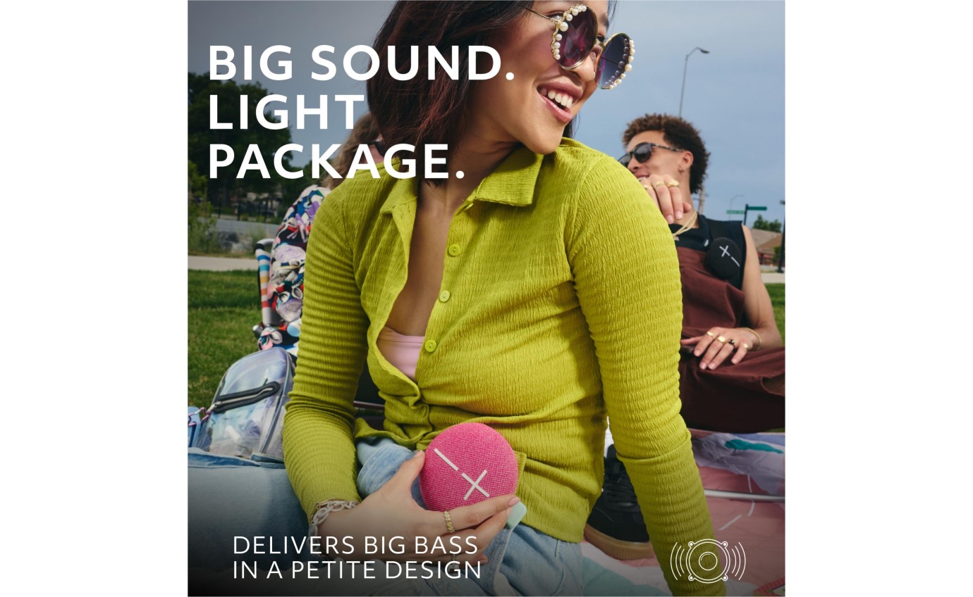 Ultimate Ears MINIROLL Portable Bluetooth Speaker (Calming Pink) 984002036