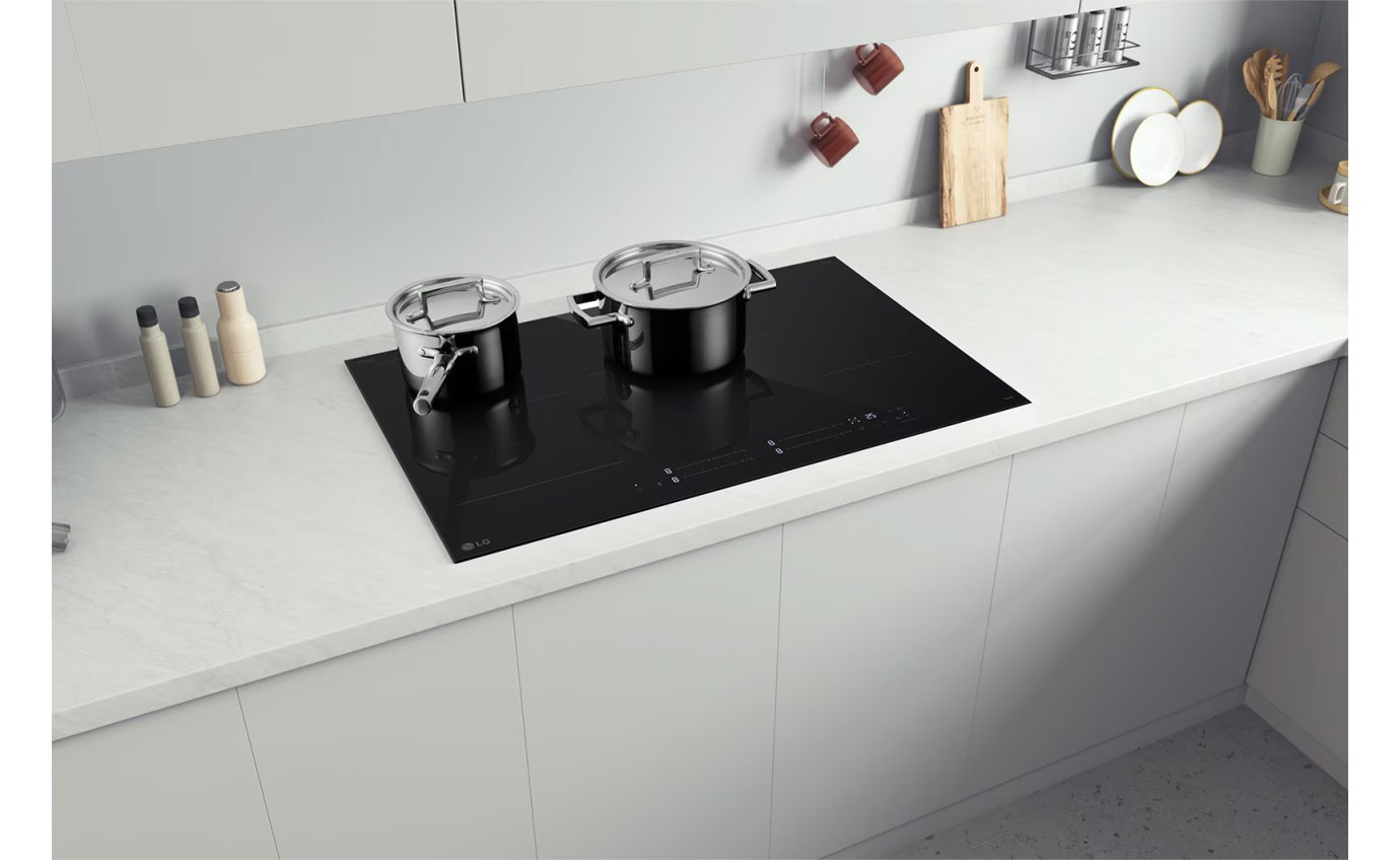 LG 80cm 4 Zone Induction Cooktop BCI807T4BG