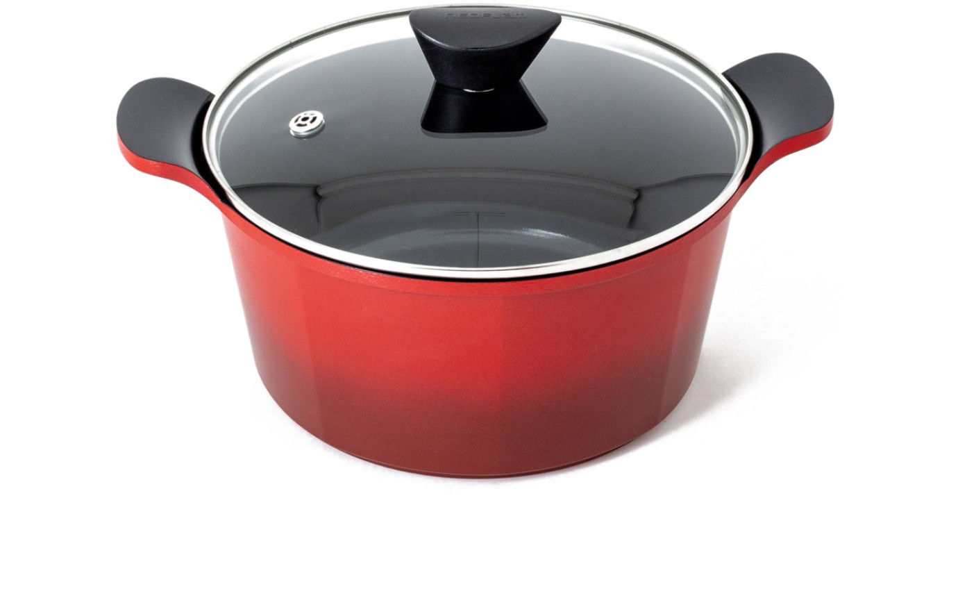 Neoflam 24cm Venn Casserole Induction Red CVC24R