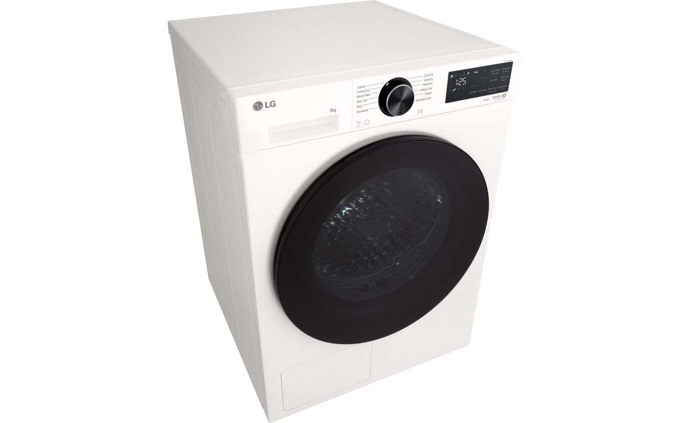 LG 8kg Heat Pump Dryer (White) DXH308W