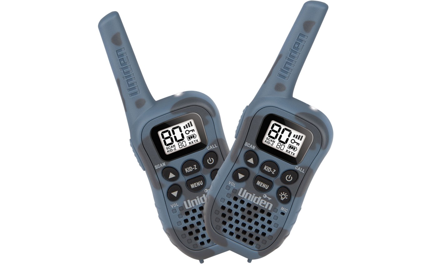 Uniden 80 Channel UHF CB Handheld Radio (Blue Camouflage Twin Pack) UH45CB2