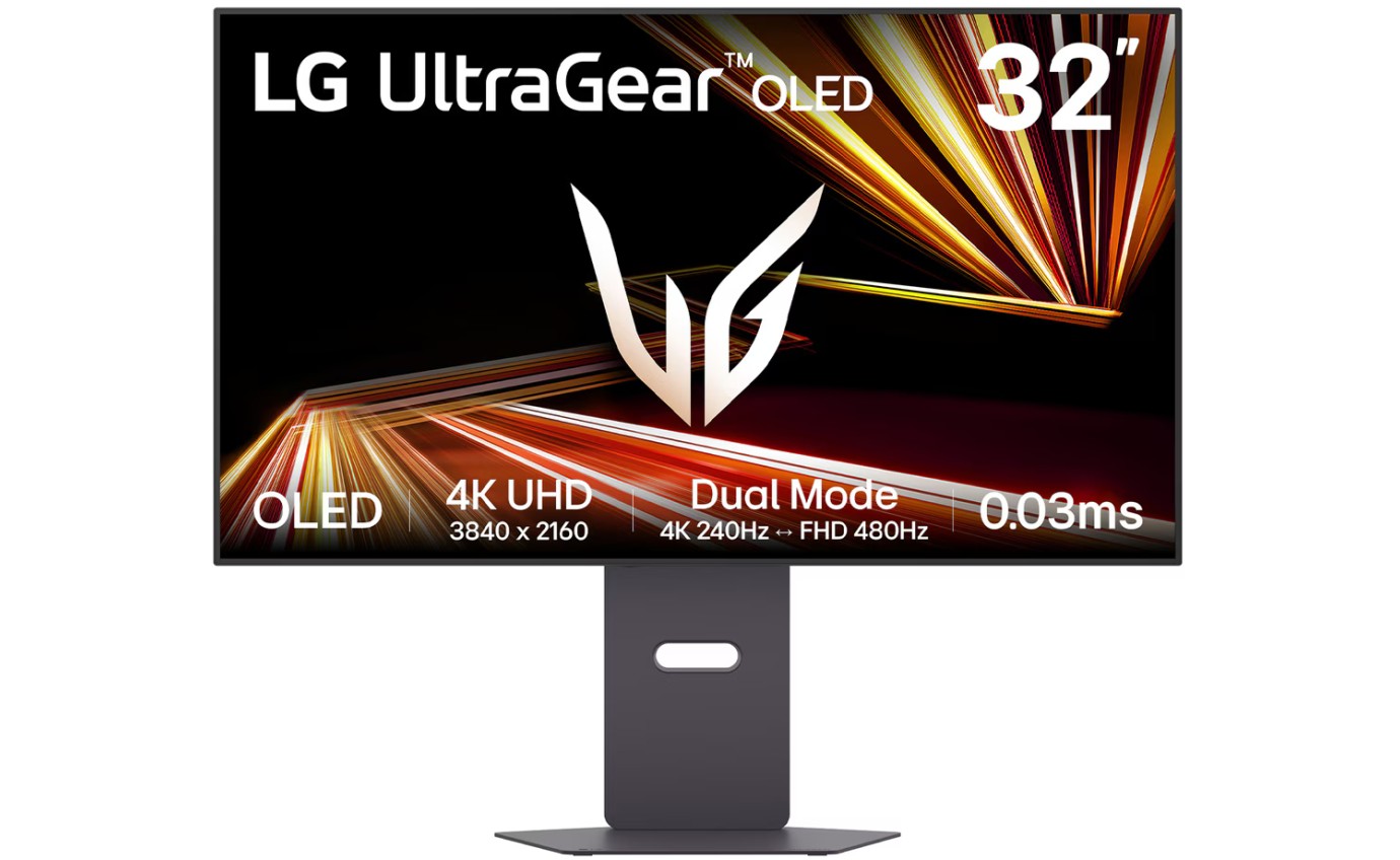 LG 32 inch UltraGear&trade; 240Hz 0.03ms HDR10 Dual-Mode OLED Gaming Monitor 32GX870ABAAU