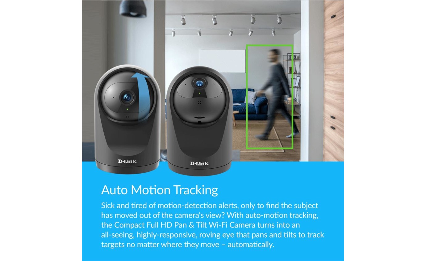 D-Link Compact Full HD Pan & Tilt Wi-Fi Camera DCS6500LHV2