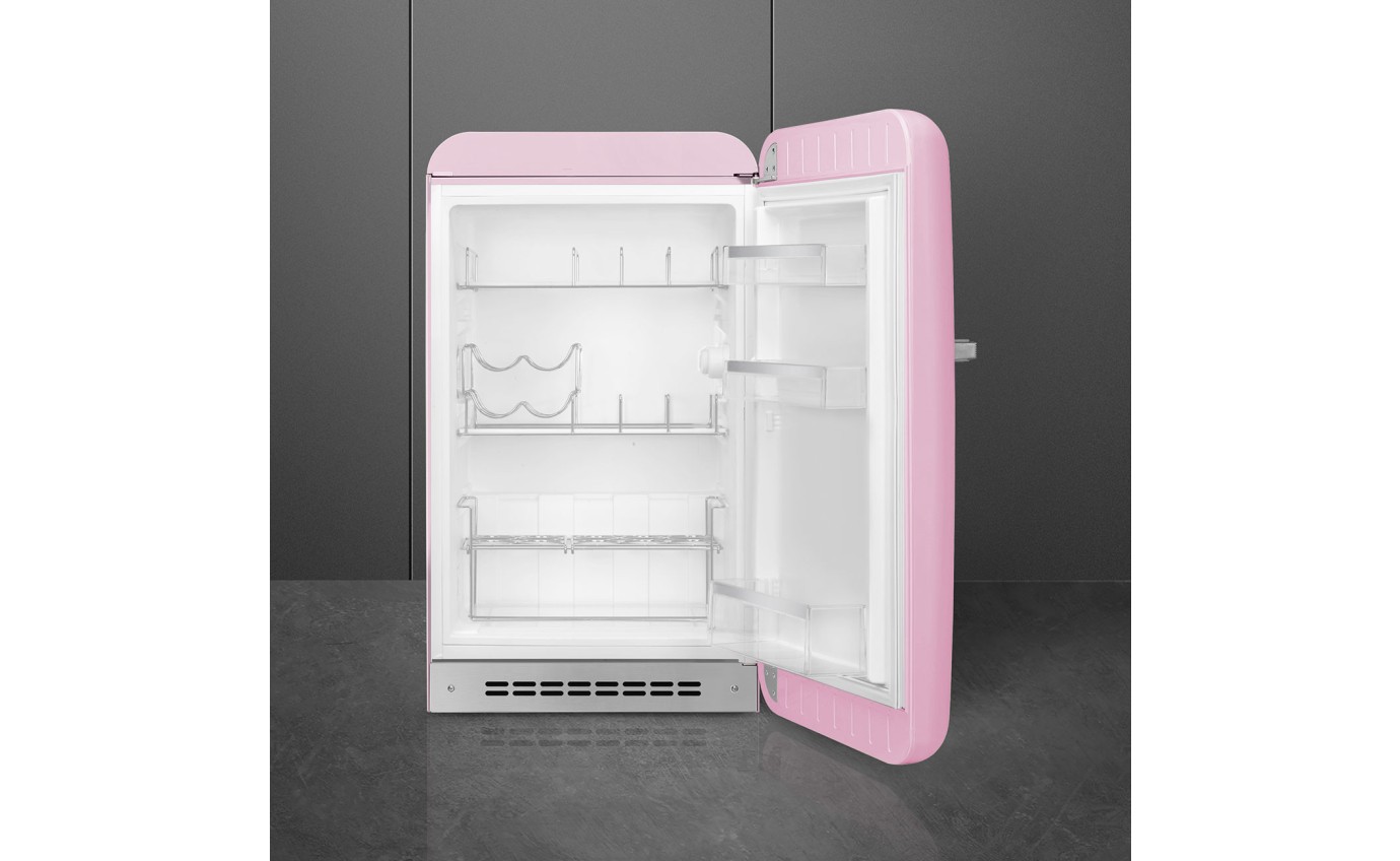 Smeg 135L 50's Style Refrigerator (Pink) FAB10HRPK6