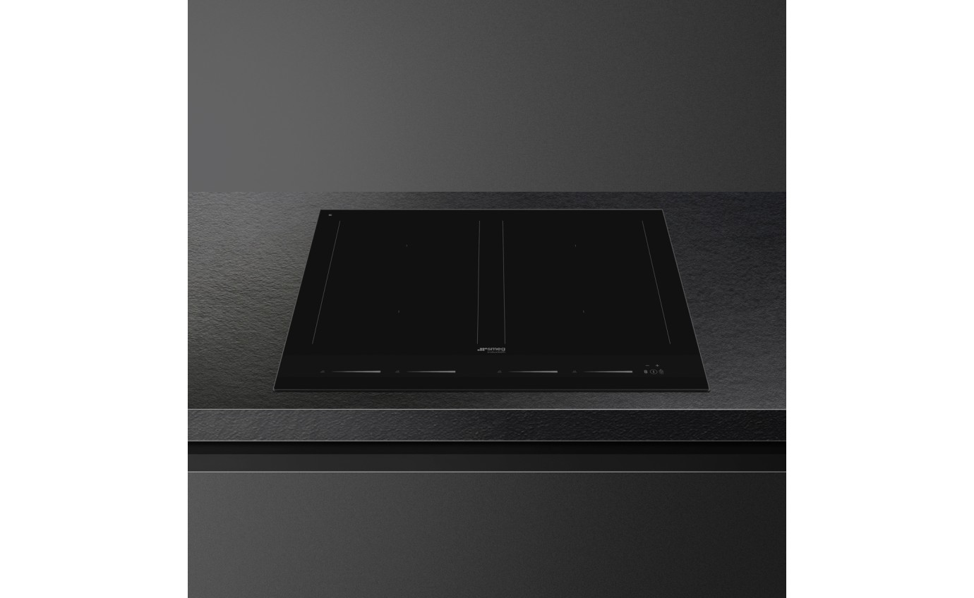 Smeg 60cm Linea Induction Cooktop (Midnight Black) SIM1644D