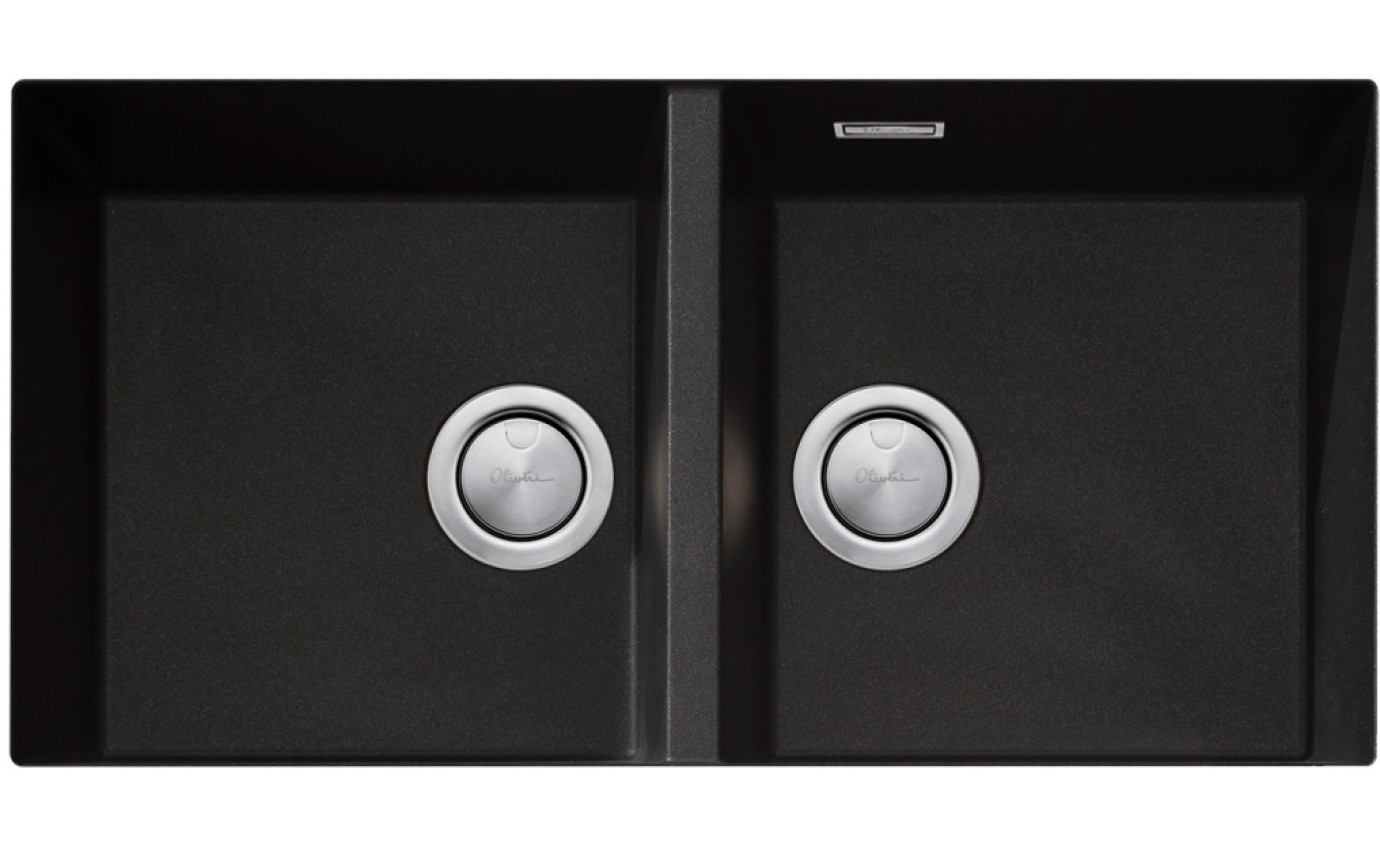 Oliveri Santorini Double Bowl Undermount Sink STBL1563UOF