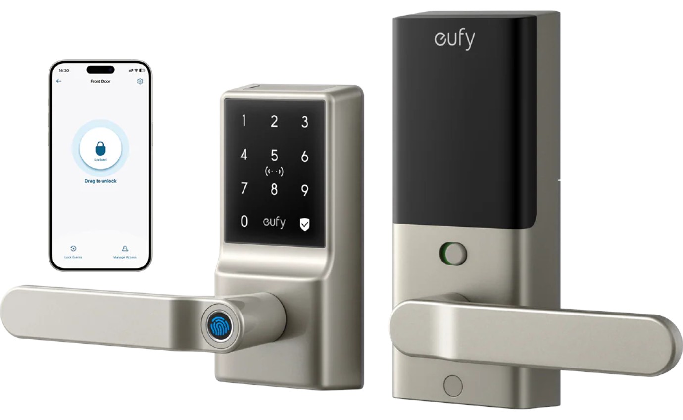 eufy Security Smart Lever Lock C33 (Nickel) T85L0C21