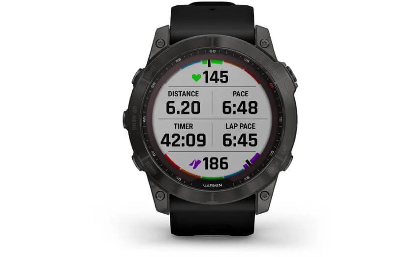 Garmin fenix&reg; 7X Sapphire Solar Edition Smartwatch (Carbon Grey/Black) 0100254112