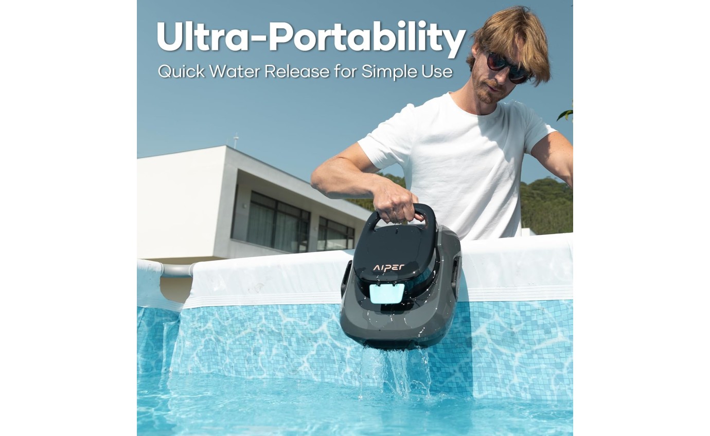 Aiper Scuba SE Cordless Robotic Pool Cleaner (Dark Grey) 253292
