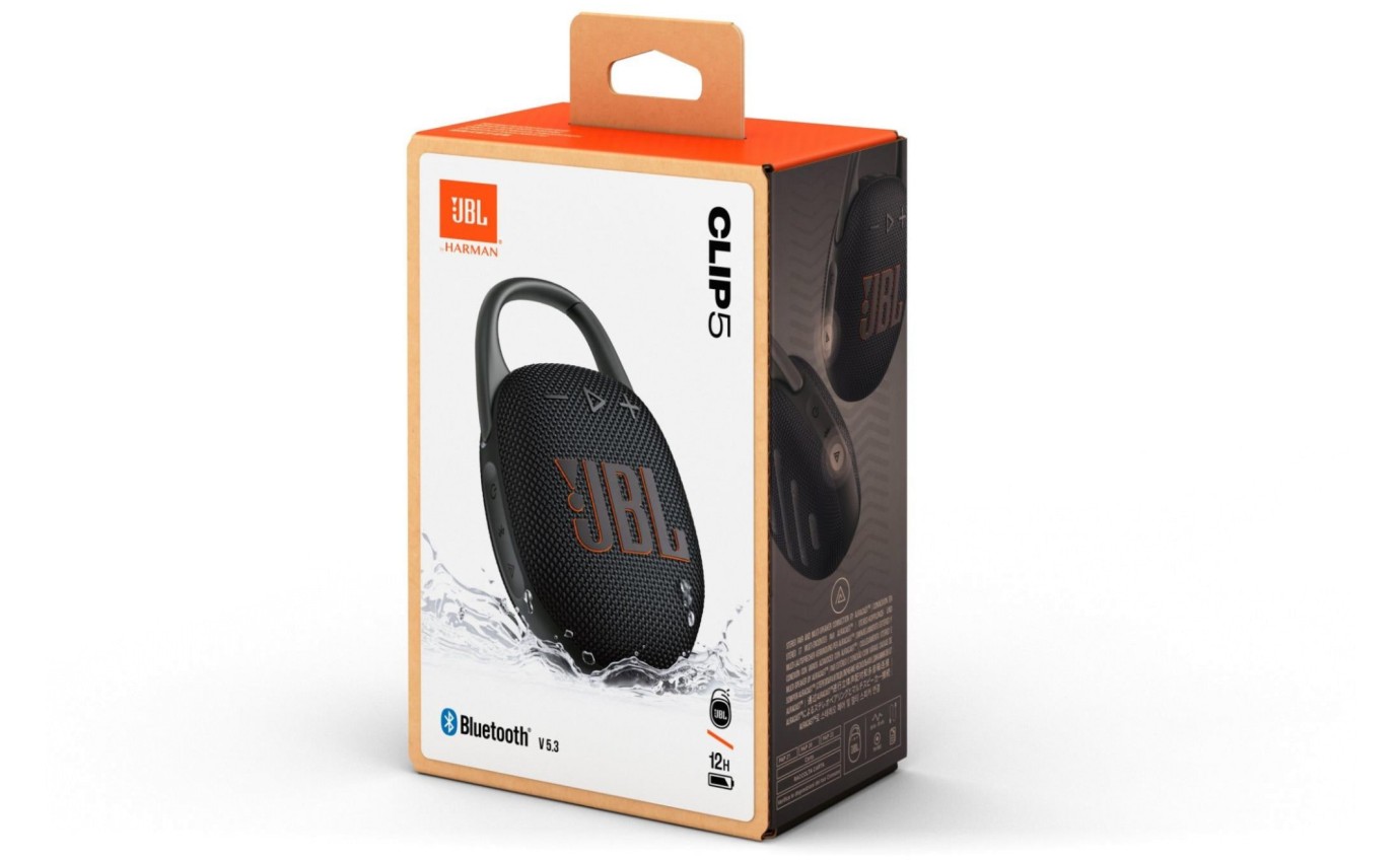 JBL Clip 5 Ultra Portable Waterproof Speaker (Black) JBLCLIP5BLK