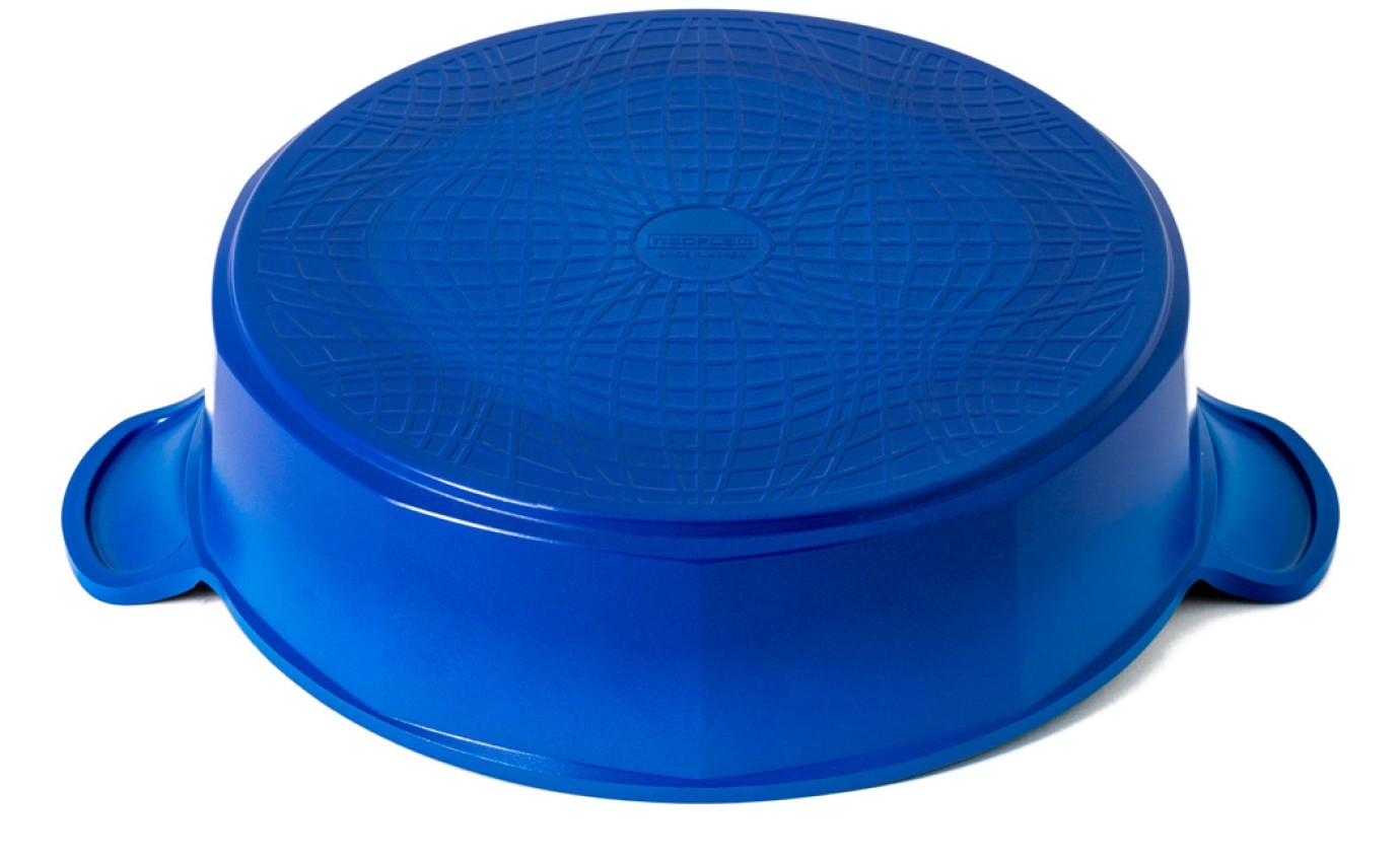 Neoflam 32cm Venn Low Casserole Induction Blue CVL32B