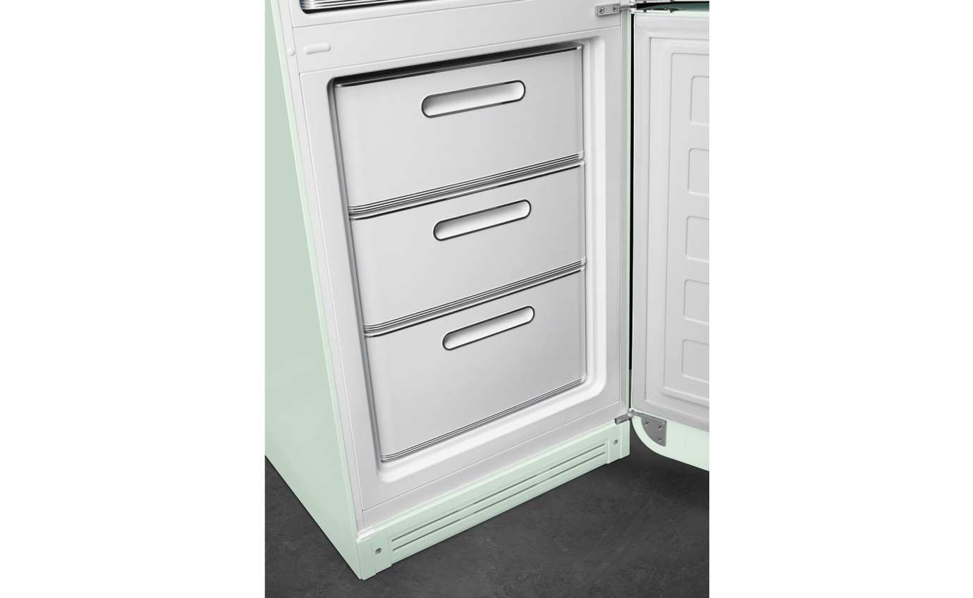 Smeg 331L 50s Style Retro Bottom Mount Fridge (Pastel Green) FAB32RPG5AU