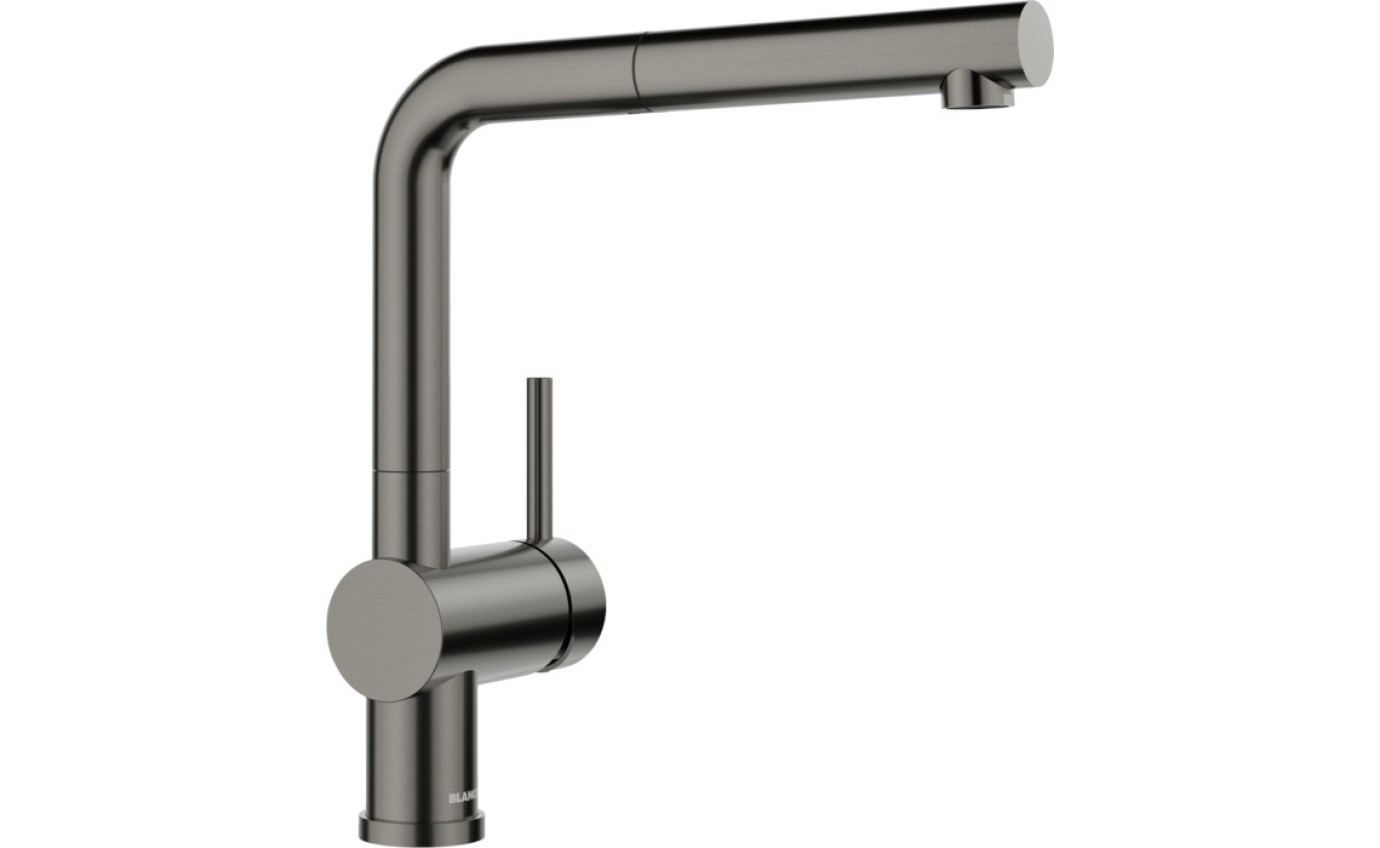 Blanco Linus-S Single-Lever Mixer Pullout Tap (Satin Dark Steel) 527734