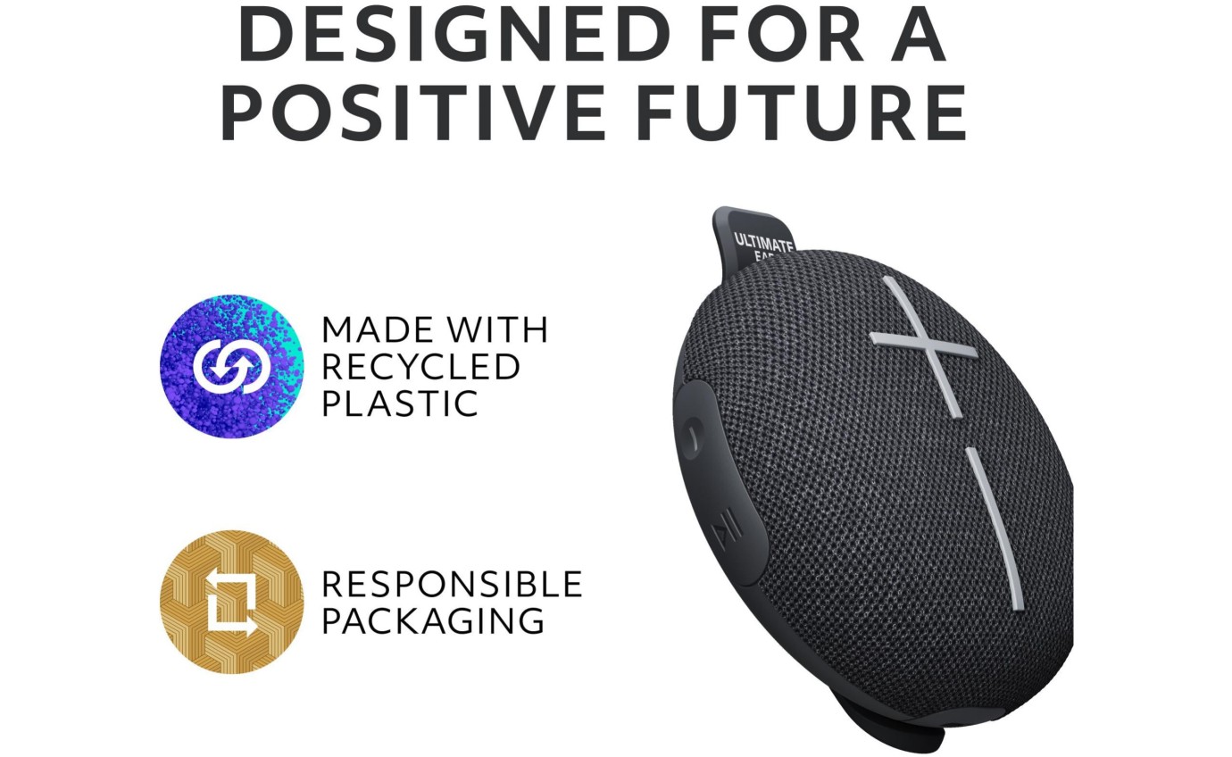 Ultimate Ears MINIROLL Portable Bluetooth Speaker (Gentle Black) 984002018
