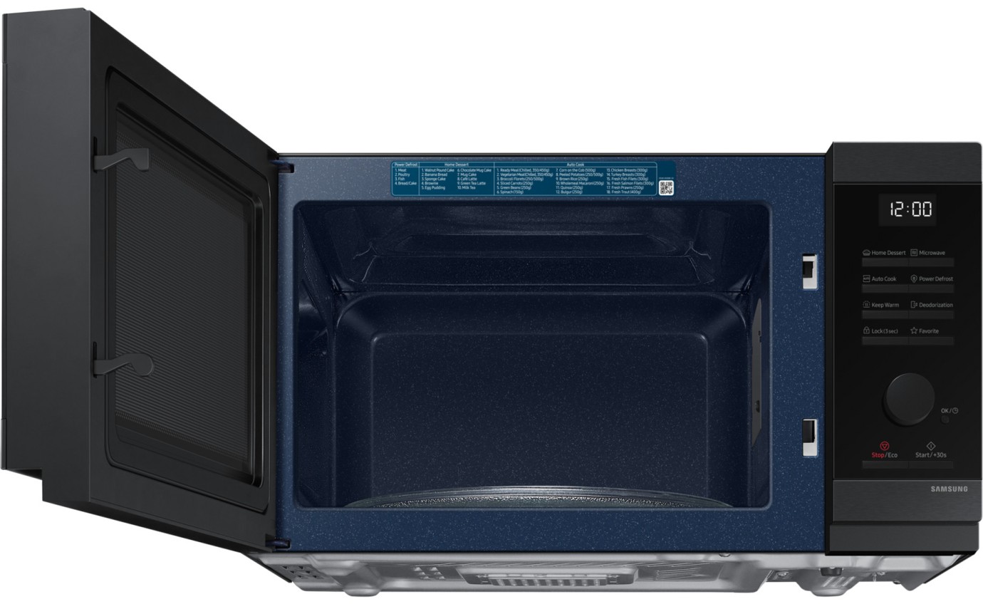 Samsung 32L 1000W Microwave with Dial & Button Control (Black Stainless Steel) MS32DG4504AG