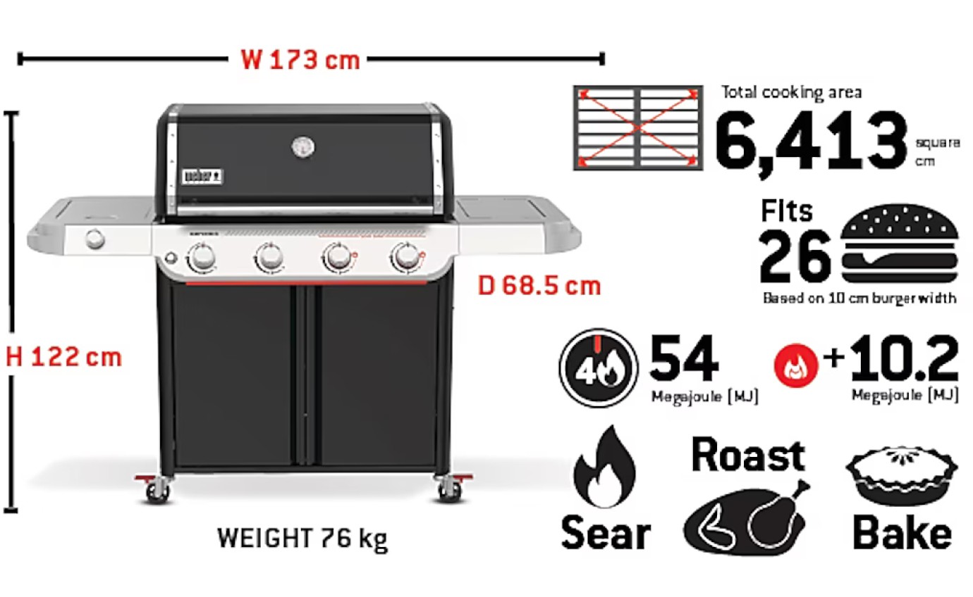Weber Genesis&reg; E-435 4-Burner Gas Barbecue (Natural Gas) K1501769