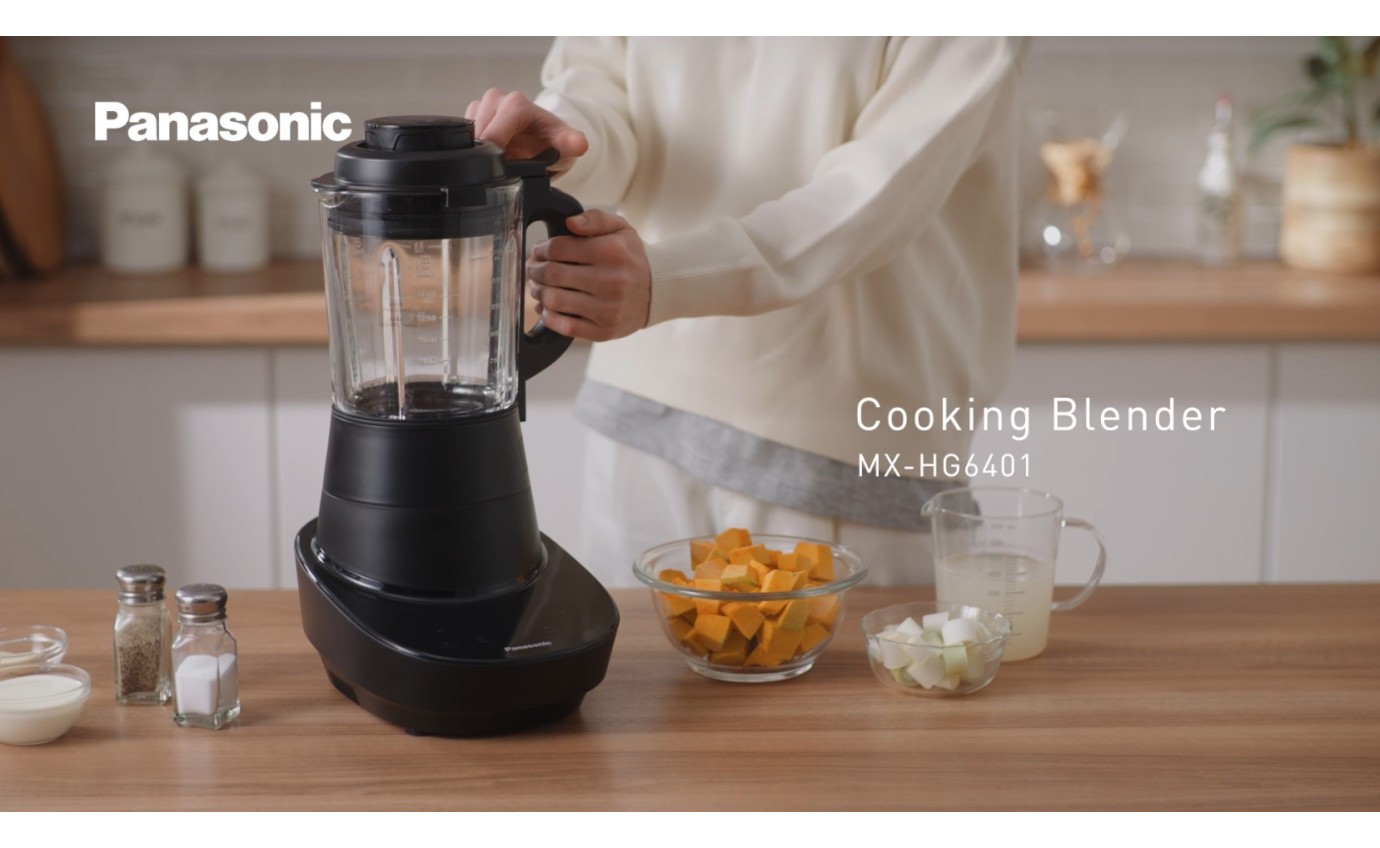Panasonic All-in-One Hot & Cold Blender with Auto Heat and Blend Cooking Programs MXHG6401KST