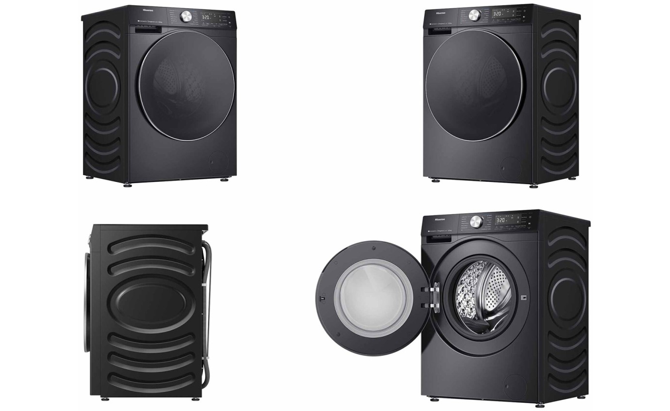 Hisense 10kg/6kg Series 7 Front Load Washer Dryer Combo (Charcoal Black) HCF7S1014B