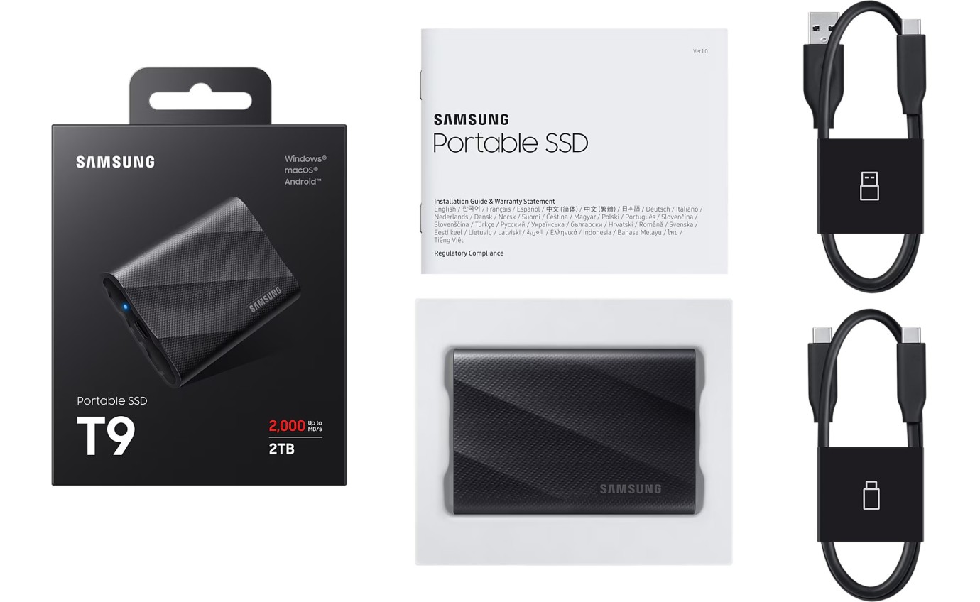 Samsung 2TB Portable SSD T9 MUPG2T0BWW