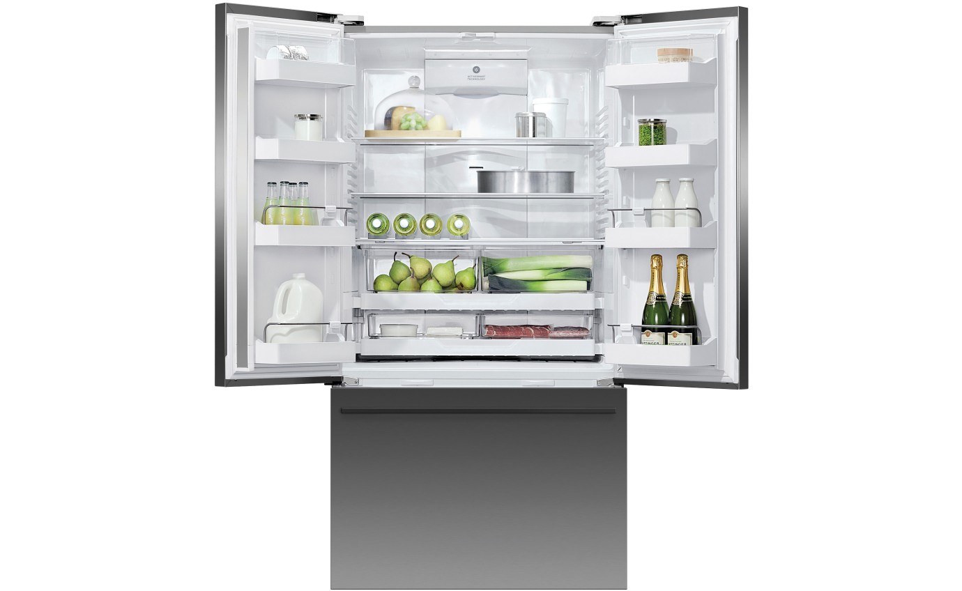 Fisher & Paykel 569L Series 7 French Door Refrigerator Freezer, Ice & Water RF610ADUB5