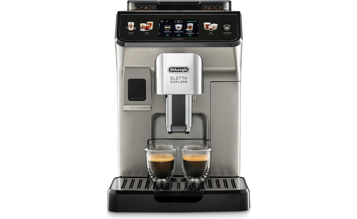 DeLonghi Eletta Explore Titanium Coffee Machine ECAM45086T