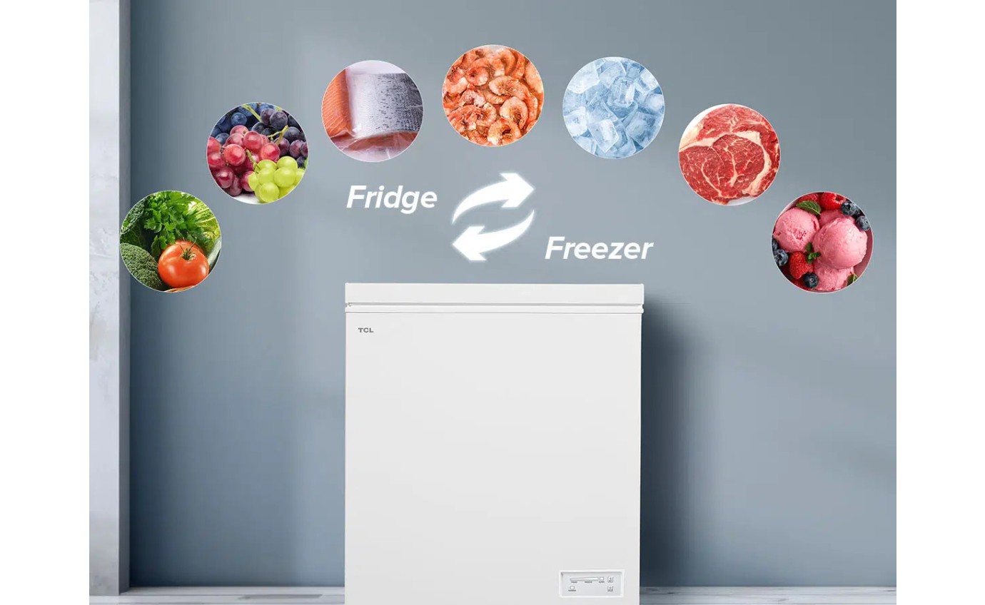 TCL 142L Hybrid Chest Freezer (White) F155CFW