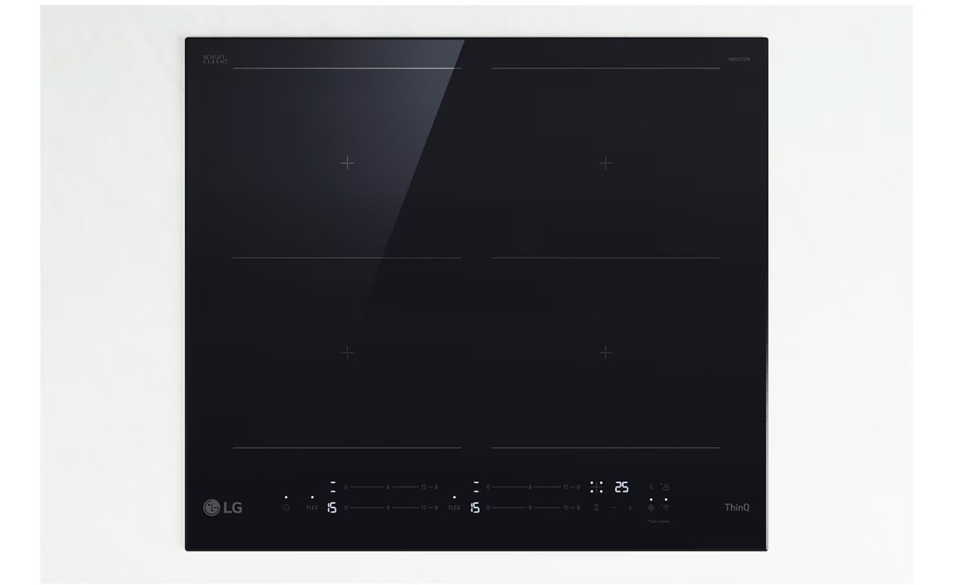 LG 60cm 4 Zone Induction Cooktop BCI607B4BG