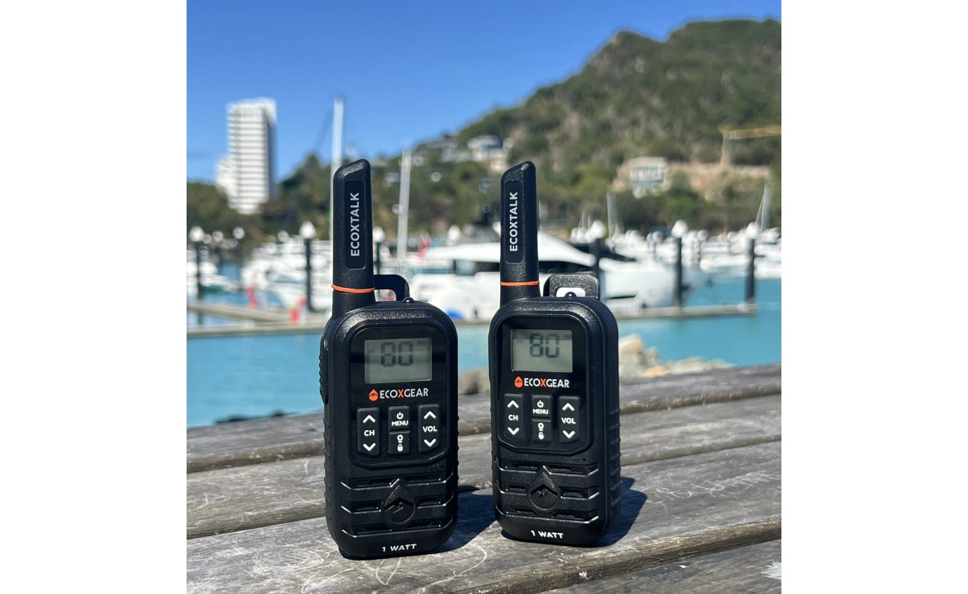Ecoxgear 1.0 Watt UHF CB Handheld Radio (Twin Pack) EXG110S2PK