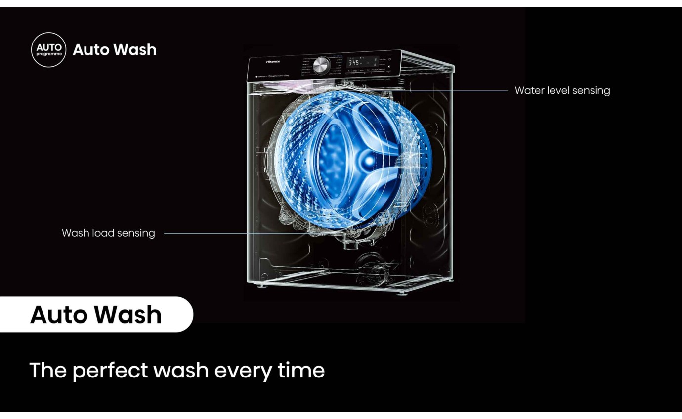 Hisense 10kg/6kg Series 7 Front Load Washer Dryer Combo (Charcoal Black) HCF7S1014B