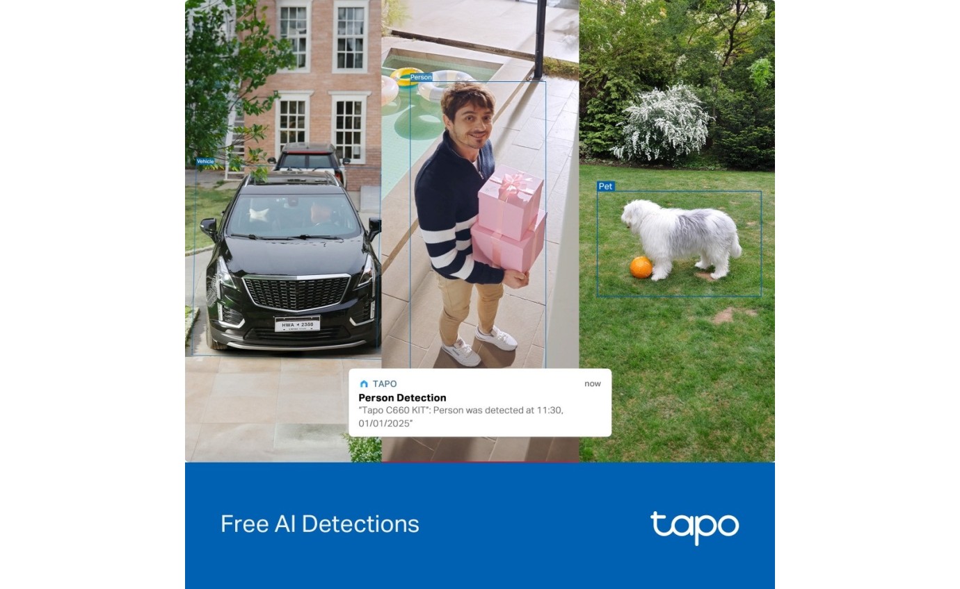 Tapo 4K 8MP Solar-Powered Pan/Tilt Security Camera Kit TAPOC660KIT