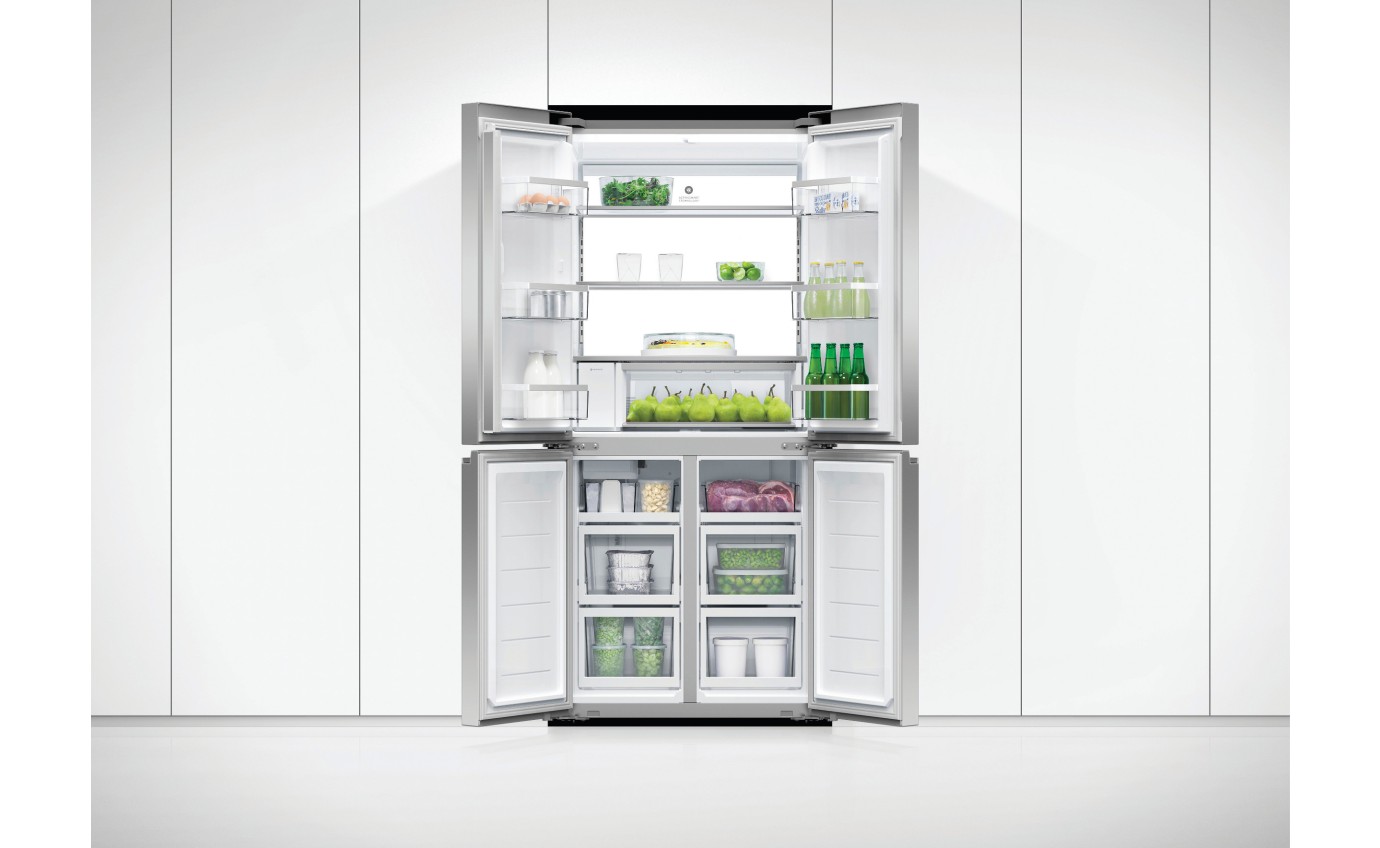 Fisher & Paykel 498L Series 7 Quad Door Refrigerator Freezer, Ice & Water RF500QNUX1