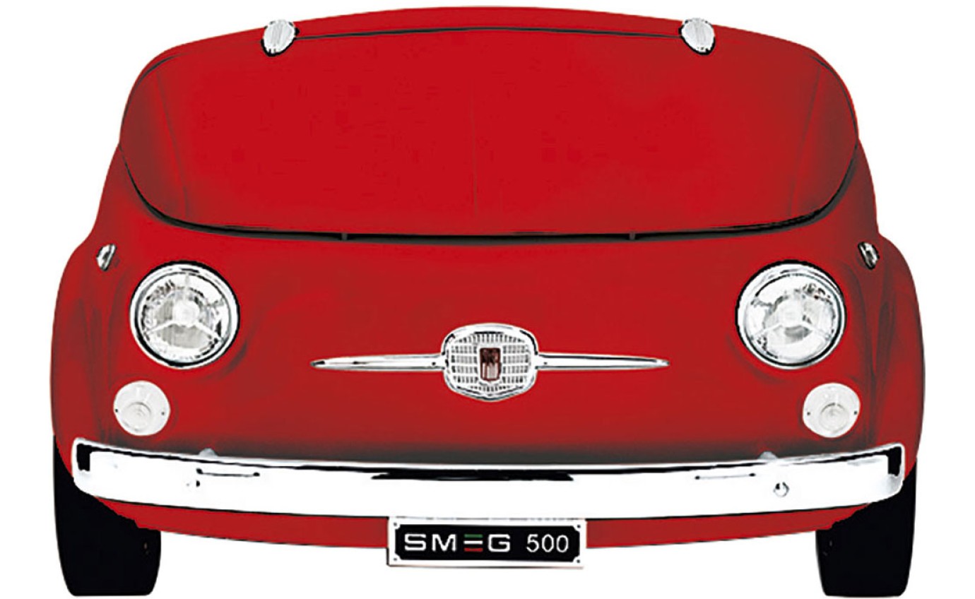 Smeg 100L Exclusive Fiat 500 Design Refrigerator (Red) SMEG500R