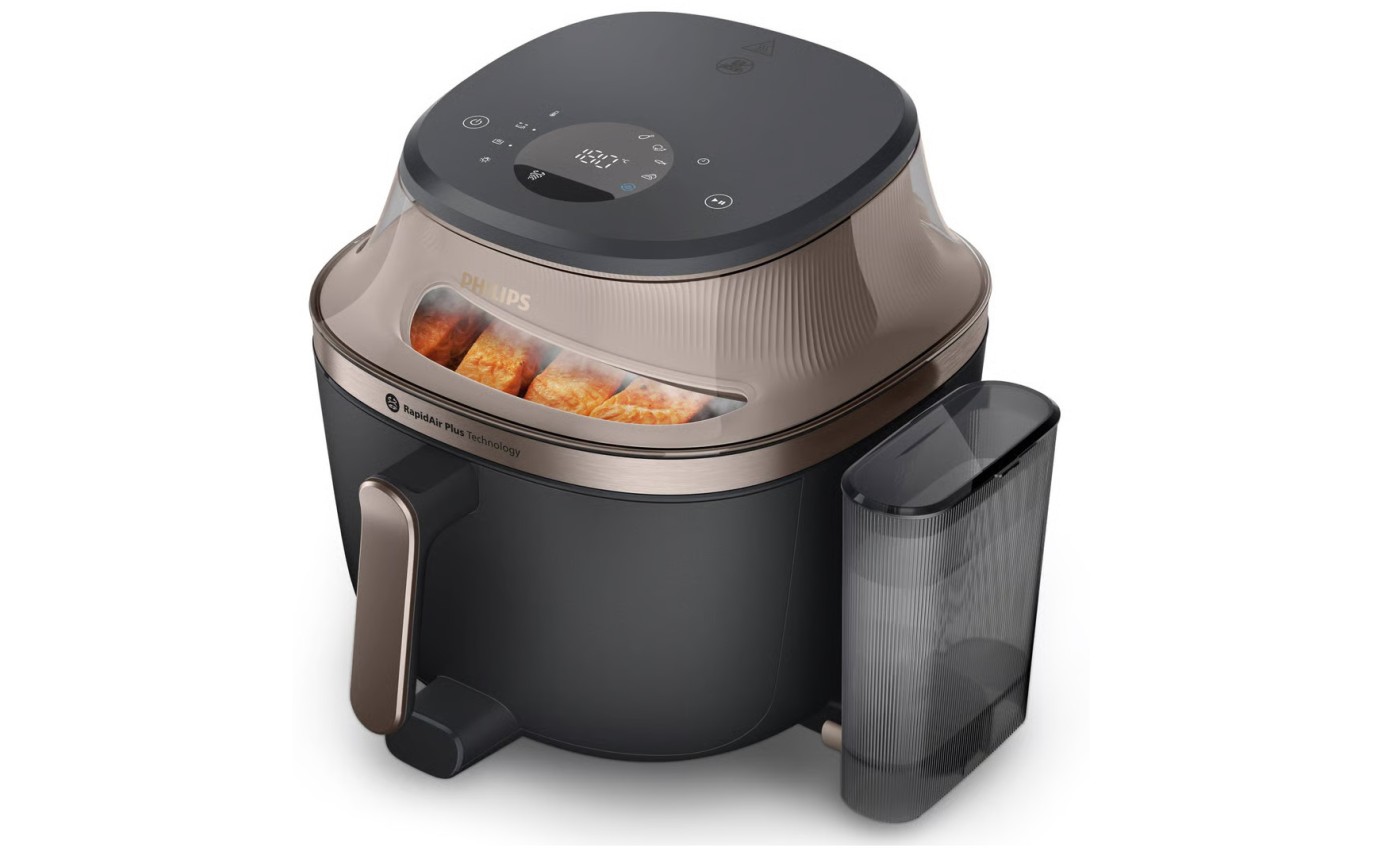 Philips Air Fryer 5000 Series with Steam and Easy Glide Rail 7.2L NA54707