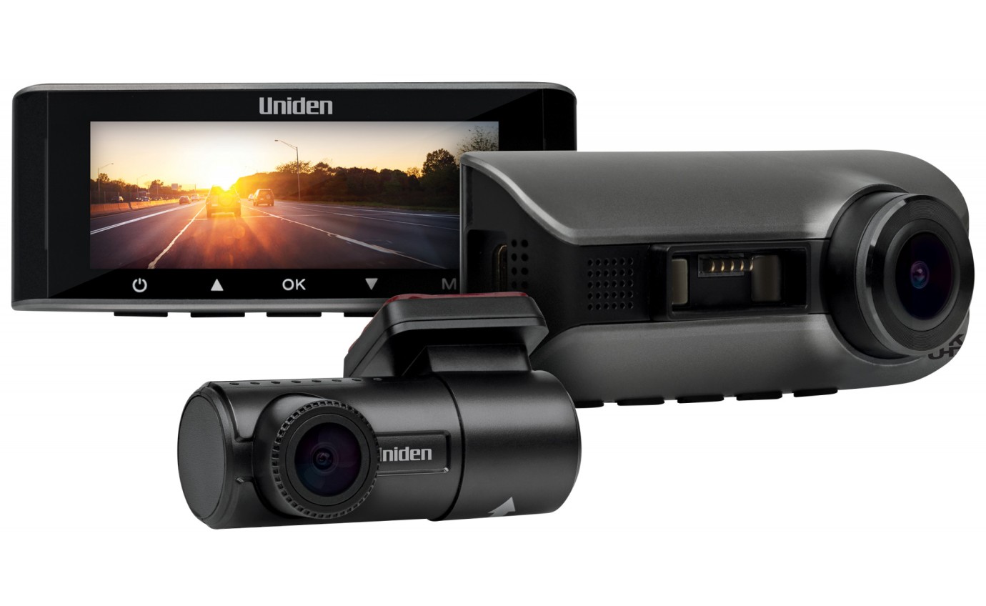 Uniden 4K Smart Dash Cam with FHD Rear Camera and Wide Angle LCD Colour Screen IGOCAM90R