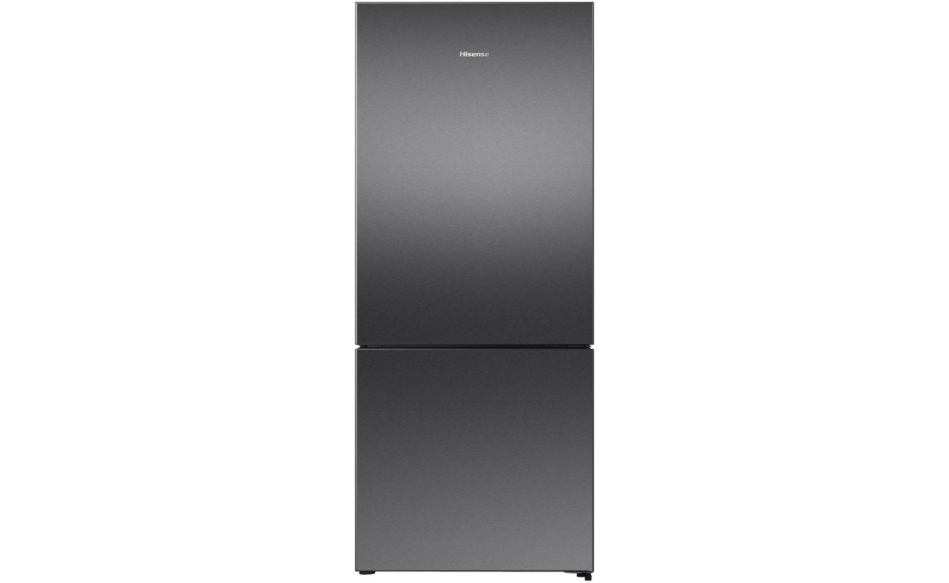 Hisense 417L PureFlat Eco Vision Bottom Mount Fridge (Black Steel) HRBM418E