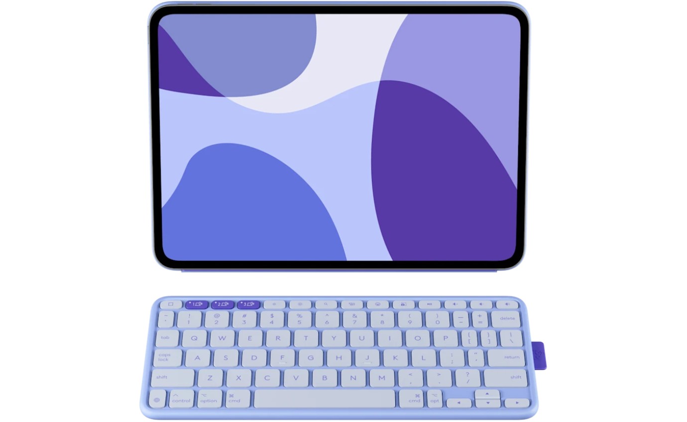 Logitech Flip Folio for iPad Pro 11 inch M4 & Air 11 inch M2/M3 & 5th Gen (Lilac) 920013843